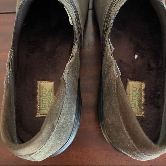 Jambu Betty Gray/Green Suede Slip On Shoe. Memory Foam. Sz 8.5. Great Condition! - Picture 5 of 7
